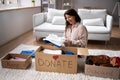 Donating Decluttering And Cleaning Up Wardrobe Royalty Free Stock Photo