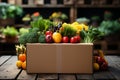 Donation Box of Grocery Products for Charity, Food Banks, and Low-Income Support