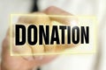 Donation button Royalty Free Stock Photo