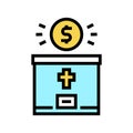 donation christianity color icon vector illustration