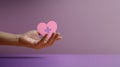 Donation Concepts. Hands of Volunteer Holding a Heart Shape with a Red Cross Sign. Love, Health Care, Donation and Charity. Side Royalty Free Stock Photo