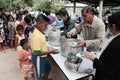 Donation of food to children