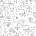 Donation money and blood seamless pattern Royalty Free Stock Photo