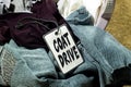 Donation o coat drive concept, Clothes heap. there is a large pile of sketched clothes in basket Royalty Free Stock Photo