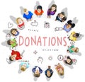 Donations Charity Foundation Support Concept Royalty Free Stock Photo