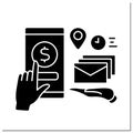 Donations glyph icon Royalty Free Stock Photo