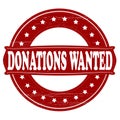 Donations wanted Royalty Free Stock Photo