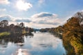 Donau river in bavaria in fall