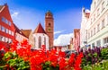 Donaworth, Swabia. Romantic Road charming city in Bavaria, Germany