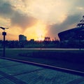 Donbass Arena sunset
