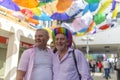 Doncaster Pride 19 Aug 2017 LGBT Festival, umbrella canopy