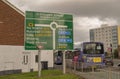 Cleveland street roundabout sign in Doncaster.