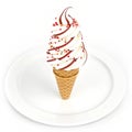 Dondurma Ice Cream 3D Icon on white background Royalty Free Stock Photo