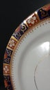 Done China saucer close up pattern