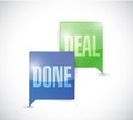 Done deal business communication message Royalty Free Stock Photo