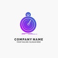 Done, fast, optimization, speed, sport Purple Business Logo Template. Place for Tagline