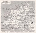 Vintage map of Donegal 1930s