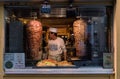 Doner Kebab fast food eatery in Paris France