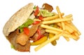 Doner Kebab And Fries