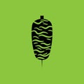 Doner Kebab icon isolated. Fast Food Concept.