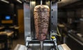 Doner knife Traditional Turkish Doner Kebab meat. shawarma or gyros Royalty Free Stock Photo