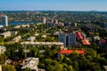 Donetsk city landscape view from above