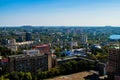 Donetsk city landscape view from above