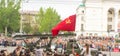 DONETSK, Donetsk People Republic. May 9, 2018: Soviet legendary WW2 MLRS `Katuysha` on the main street of the Donetsk city