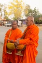 CHAROEN, PHICHIT, THAILAND - APRIL 9, 2017 : Buddhist monks