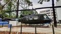 Bell UH-1 Iroquois Helicopter On Display At Dong Nai Museum, Vietnam.