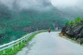 VAN, HA GIANG, VIETNAM, October 20th, 2018: The view of Ma Pi Leng road, the most dangerous pass between the mountain