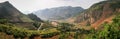 Panoramic view on the majestic mountains around Van, Ha Giang Province, Vietnam Royalty Free Stock Photo