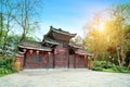 Dong Wooden House in Longtan Park, Liuzhou, Guangxi, China