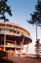 Dongbaek island Norimaru APEC House at sunset in the Haeundae Di