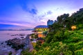 Dongbaek island with Nurimaru APEC House and Gwangan bridge at s Royalty Free Stock Photo