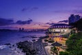 Dongbaek island with Nurimaru APEC House and sunset