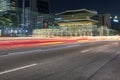 Dongdaemun in night cityscape in korea