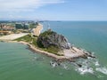 Bird view of Yulinzhou lighthouse,Hainan, China