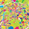 Dongguan, China, colorful vector map