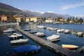 Dongo harbour and the lake, Como, Italy