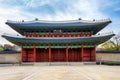 Main gate at the entrance of Changdeokgung Palace, Seoul, South Korea Royalty Free Stock Photo