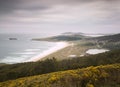 Doninos beach in Ferrol, Galicia, Spain. Royalty Free Stock Photo