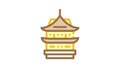 donjon asian building color icon animation