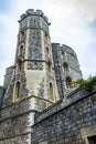 Donjon - the great tower or innermost keep of a Medieval Windsor Castle Royalty Free Stock Photo