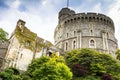 Donjon - the great tower or innermost keep of a Medieval Windsor Castle Royalty Free Stock Photo