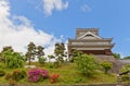 Donjon of Kaminoyama Castle, Yamagata Prefecture, Japan Royalty Free Stock Photo