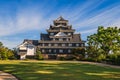 Okayama Castle, aka Ujo or crow castle, in okayama, japan
