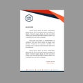 Donker business style letterhead template design