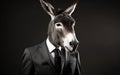 Donkey Exudes Professionalism in a Sharp Black Suit