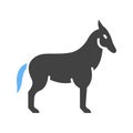Donkey icon vector image.